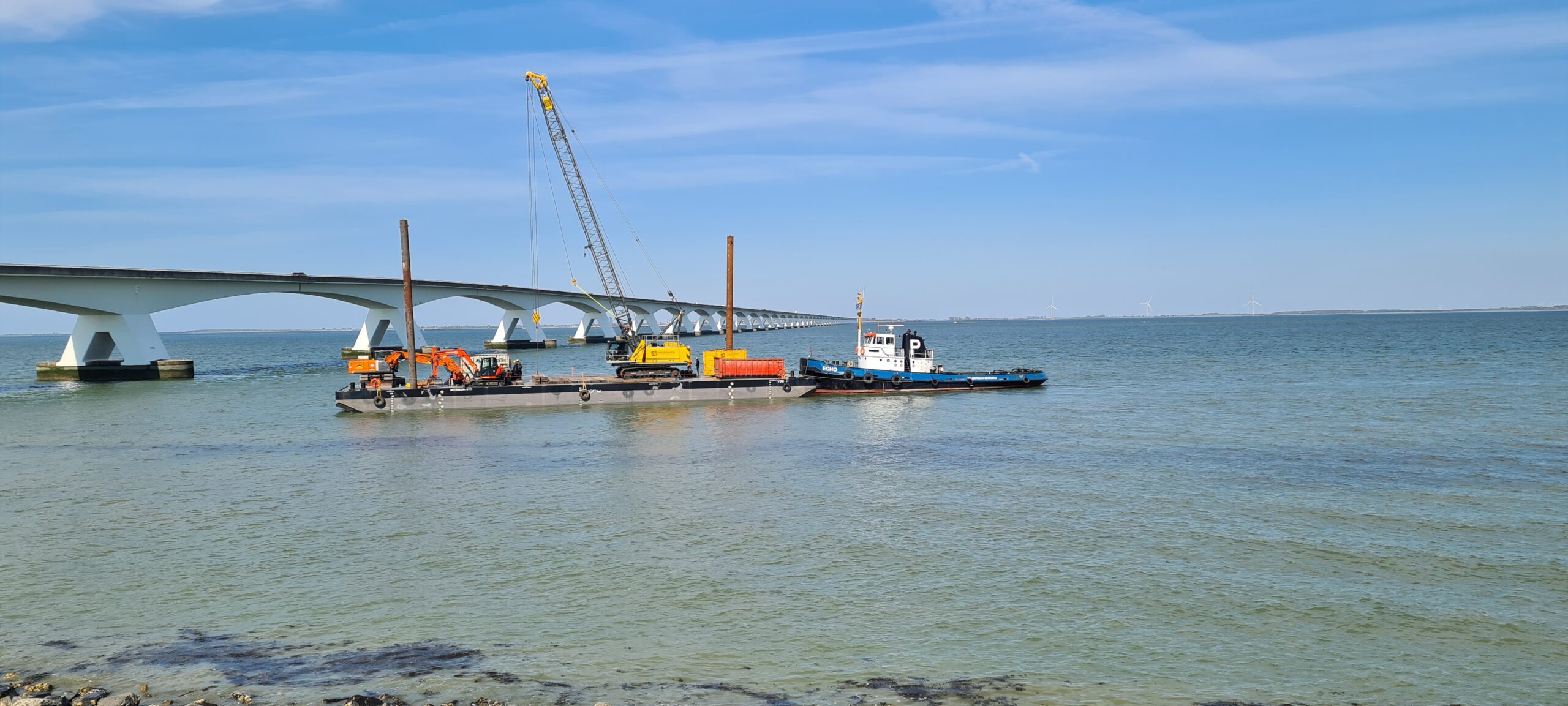 Sennebogen 1100g auf Schiff