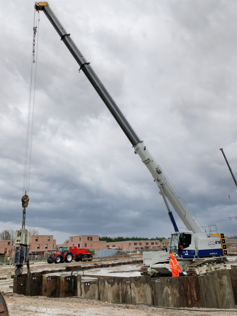 Sennebogen 673 presteert bij nieuwbouw