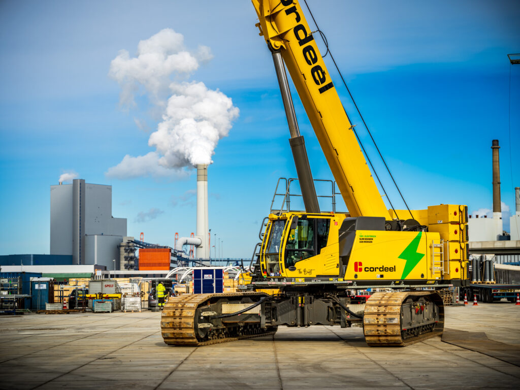 Sennebogen kraan: Full electric met range extender