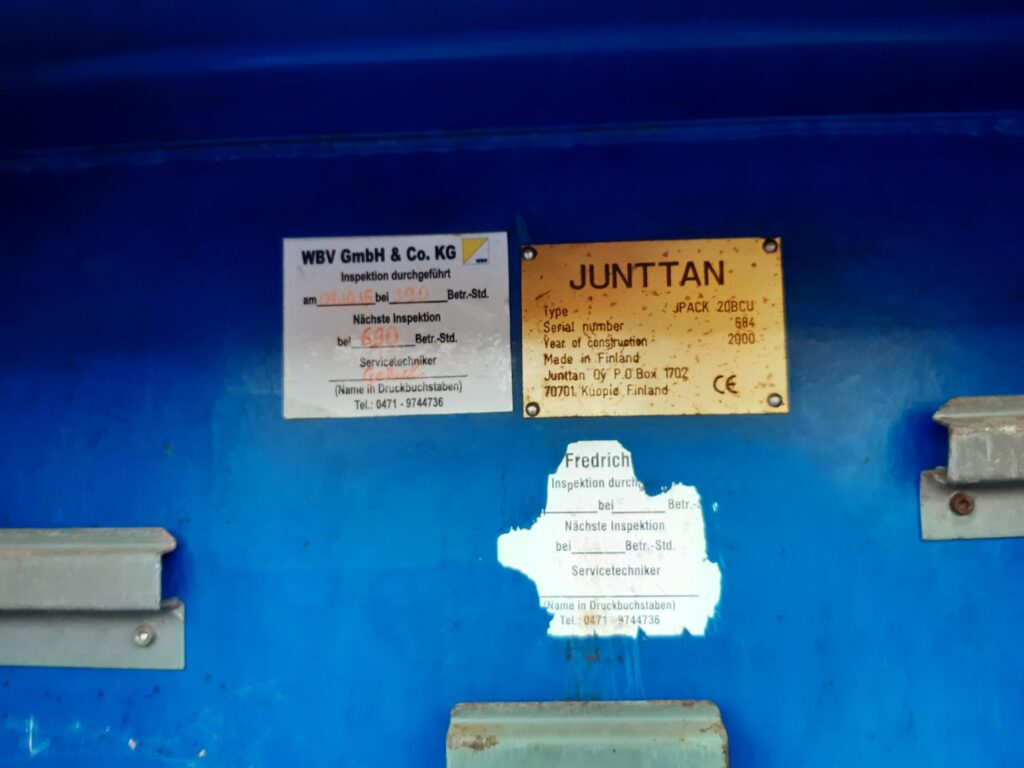 Junntan Powerpack 20BCU inspectie